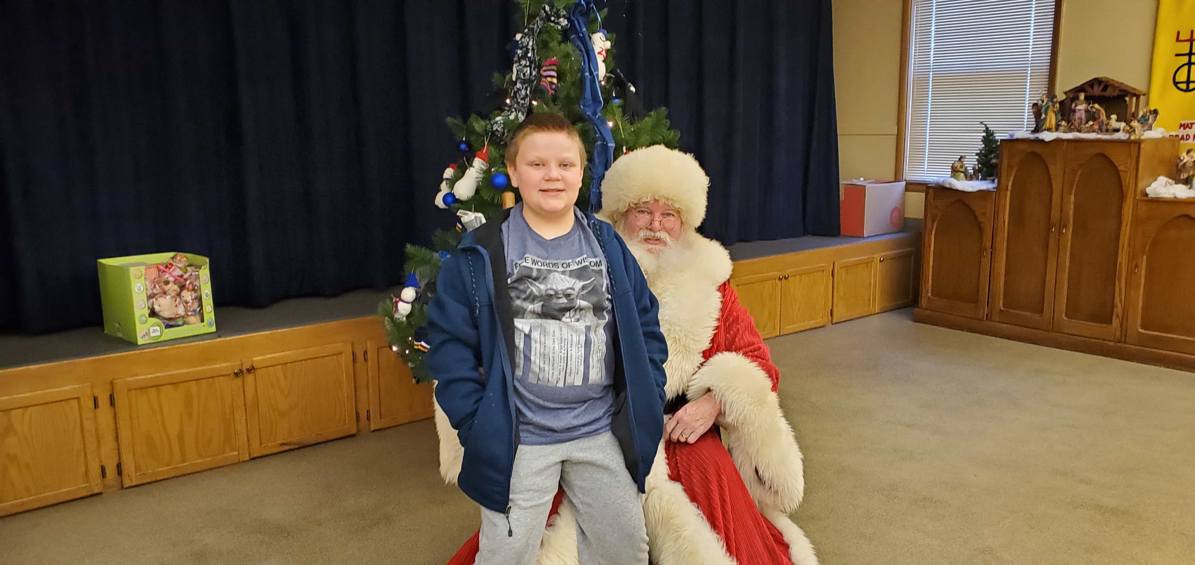 Santa Visits St. Luke's United Church of Christ